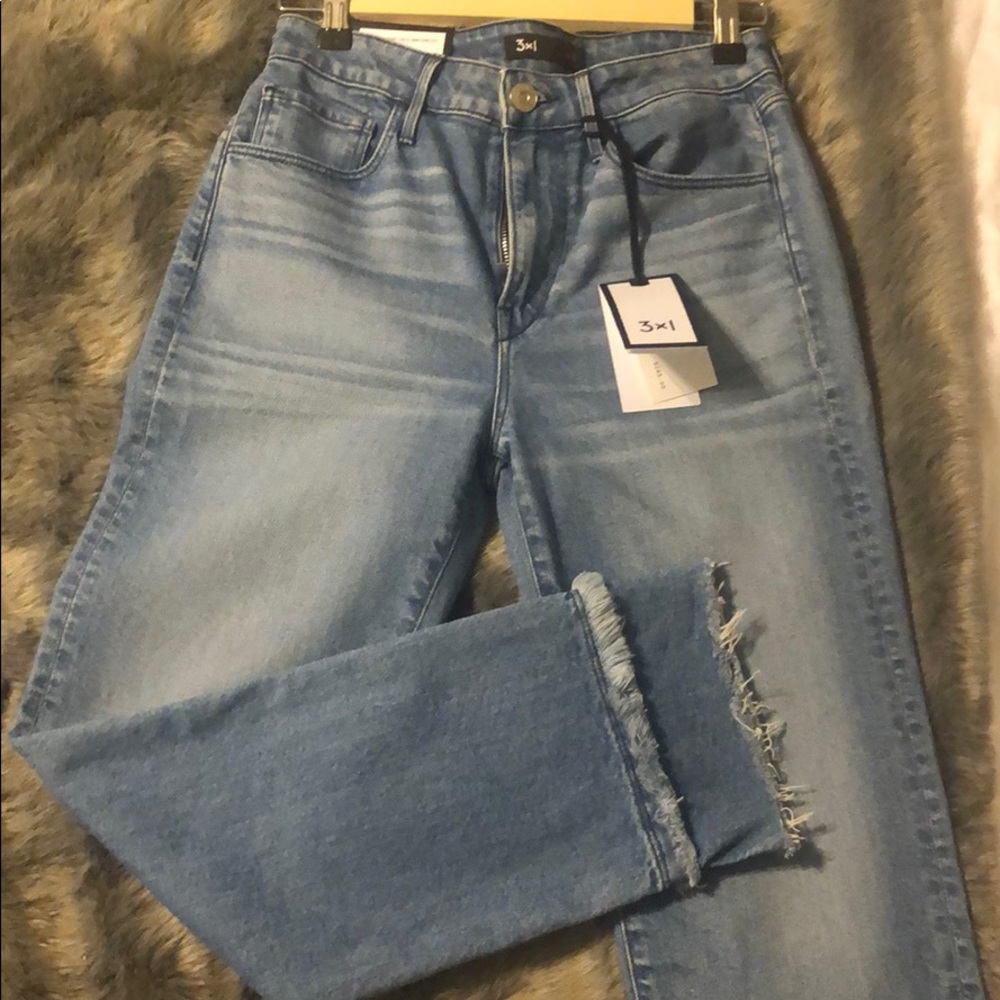 3x1 Petal Higher Ground Slim Cropped Jeans